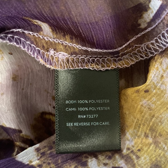 NWT Simply Vera Wang hi-lo abstract floral dress M - Picture 9 of 13